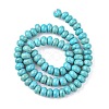 1 Strand Rondelle Synthetic Turquoise Beads Strands X-TURQ-G109-8x5mm-06-3