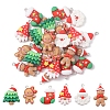 24Pcs 6 Styles Christmas Opaque Resin Pendants RESI-FS0001-44-3