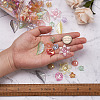 Craftdady 300Pcs 6 Style Transparent Acrylic Bead Caps TACR-CD0001-03-17