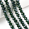 Electroplate Glass Beads Strands EGLA-A034-T10mm-A31-4