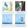 Gorgecraft Waterproof PVC Colored Laser Stained Window Film Adhesive Stickers DIY-WH0256-050-3