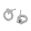 Non-Tarnish 304 Stainless Steel Stud Earrings EJEW-M242-02E-P-2