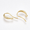 Brass Earring Hooks X-KK-T038-253G-2