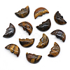 Carveing Face Crescent Moon Natural Tiger Eye Display Decorations MATO-PW0001-015D-1