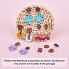 Coconut Brown Wood Stud Earring Findings EJEW-TA0010-06P-11