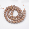 Natural Sunstone Beads Strands G-S150-51-10mm-2