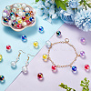 AHADERMAKER 100Pcs 10 Colors Transparent Acrylic Beads TACR-GA0001-09-4