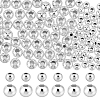 DICOSMETIC 100Pcs 2 Colors 925 Sterling Silver Beads STER-DC0001-20-1