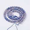 Natural Blue Aventurine Beads Strands G-P278-07-6mm-2