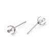 304 Stainless Steel Stud Earring Findings X-STAS-L219-03A-P-3