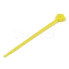 Flower Shape Silicone Cable Zip Ties AJEW-C034-01D-1