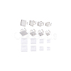 Unicraftale DIY Square Blank Dome Cuff Ring Making Kit STAS-UN0039-94-8