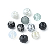 375Pcs 15 Style Imitation Jade & Pearl & Baking Painted Glass Beads GLAA-FS0001-34-2