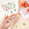 Craftdady 30pcs 15 colors Transparent Glass Pendants GLAA-CD0001-07-4