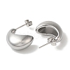 304 Stainless Steel Teardrop Stud Earrings for Wome EJEW-S237-01E-2