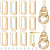 BENECREAT 20Pcs Brass Stud Earring Findings KK-BC0008-46-1