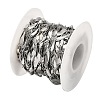 304 Stainless Steel Twist Oval Link Chains CHS-K017-02P-2