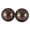 24MM Coffee Chunky Imitation Loose Acrylic Round Pearl Beads for Kids Jewelry X-PACR-24D-23-1