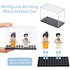 FINGERINSPIRE 4Pcs Transparent Plastic Minifigure Display Cases ODIS-FG0001-78-4