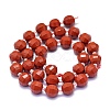 Natural Red Jasper Beads Strands G-K306-A25-10mm-2