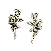 Tibetan Style Alloy Fairy Pendant Rhinestone Settings X-TIBEP-Q043-350-RS-1