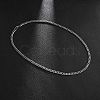 201 Stainless Steel Curb Chain Necklaces for Men NJEW-Q336-08D-P-2