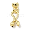 Brass Hook and S-Hook Clasps KK-P284-04G-01-1