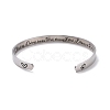 304 Stainless Steel Open Cuff Bangle BJEW-G653-01P-02-2