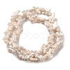 Natural Baroque Pearl Keshi Pearl Beads Strands PEAR-E016-015-2