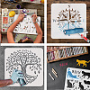 Plastic Drawing Painting Stencils Templates DIY-WH0396-414-4