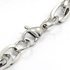 Fashionable 304 Stainless Steel Rope Chain Bracelets STAS-A028-B040P-2