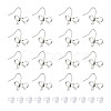 GOMAKERER 24Pcs Brass Earring Hooks KK-GO0001-46-1