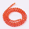 Faceted Glass Beads Strands GLAA-A036-F16-2