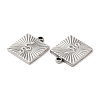 Non-Tarnish 316L Surgical Stainless Steel Pendants STAS-F297-03P-2