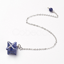 Chakra Natural Lapis Lazuli Dowsing Pendulums X-G-F516-01E