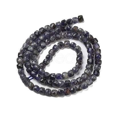 Natural Iolite Beads Strands G-H042-A52-02-1