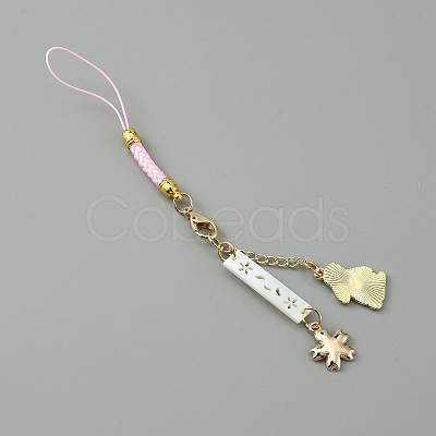 Cute Japanese Cherry Blossom Pendant Decorations HJEW-WH0068-05B-1