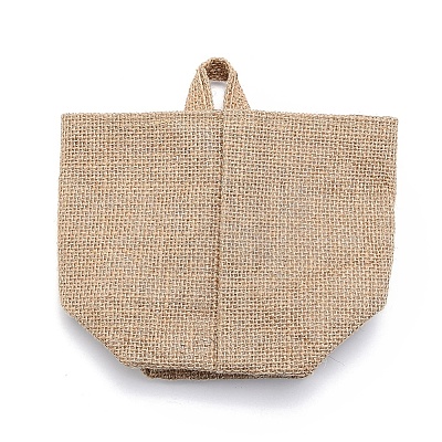 Foldable Cotton Linen Storage Basket HJEW-O003-03B-1