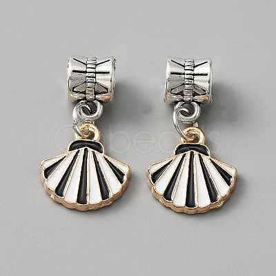 Alloy Enamel European Dangle Charms ENAM-TAC0021-01G-1