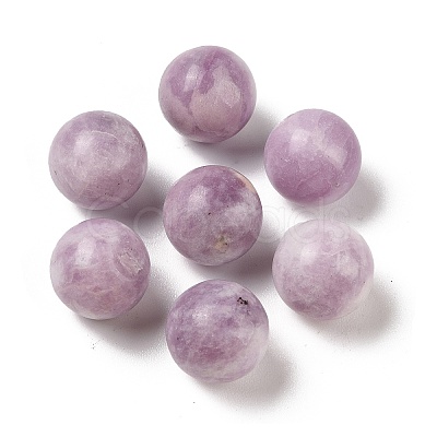 Natural Lepidolite No Hole Sphere Beads G-K353-04D-38-1