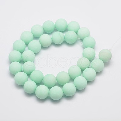 Natural Malaysia Jade Beads Strands G-A152-A-12mm-1