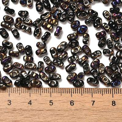 Electroplate Two Tone Glass Seed Beads SEED-F005-09A-03-1