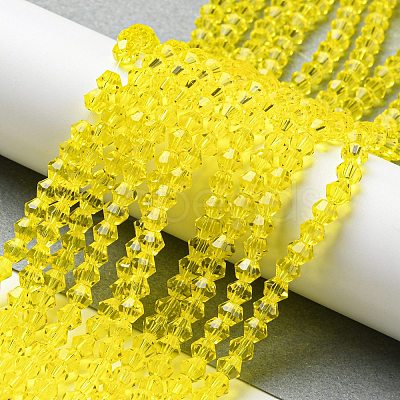 Transparent Glass Beads Strands EGLA-A039-T4mm-D21-1