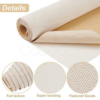 Self Adhesion Imitation Linen Wallpaper Peel AJEW-WH0270-16A-1