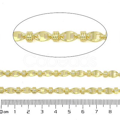 Rack Plating Brass Link Chains AJEW-Q150-06G-05-1