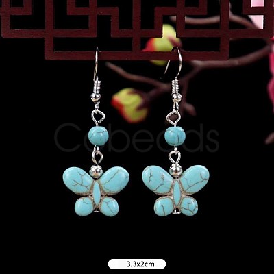 Turquoise Dangle Earrings for Women WG2299-15-1