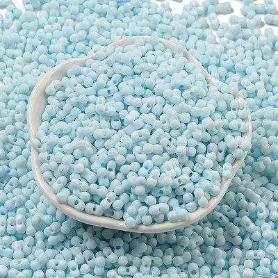 Macaron Color Opaque Frosted Glass Seed Beads SEED-K009-12B-11-1