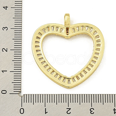 Rack Plating Brass Pave Cubic Zirconia Pendants KK-U029-10G-04-1