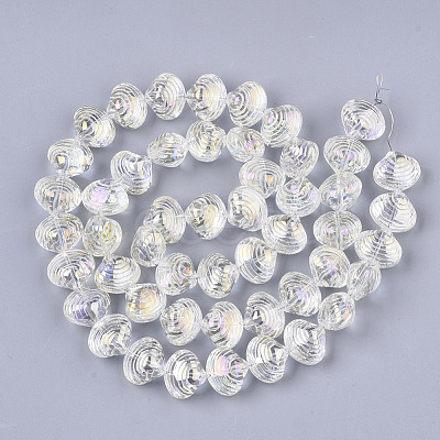 Electroplate Glass Beads Strands X-EGLA-S189-003B-01-1