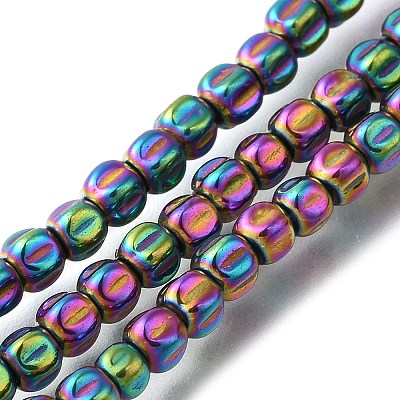 Electroplated Synthetic Non-magnetic Hematite Beads Strands G-C154-A01-01J-1